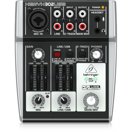 Behringer Xenyx 302USB Interfaz Mecladora