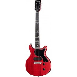 Harley Benton DC-Junior FAT Faded Cherry