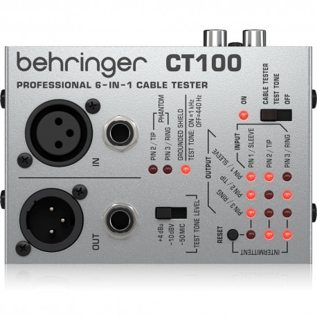 Behringer CT100 testeador de cables